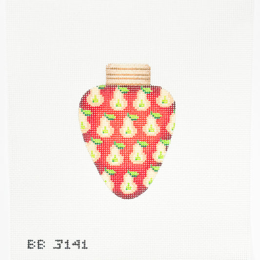 Red Christmas Light with Pears