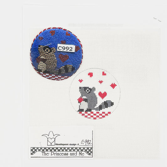 Raccoon in Love (with stitch guide)