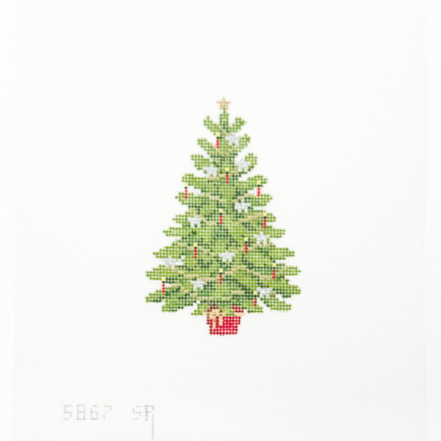 Mini Tree with Red Candles