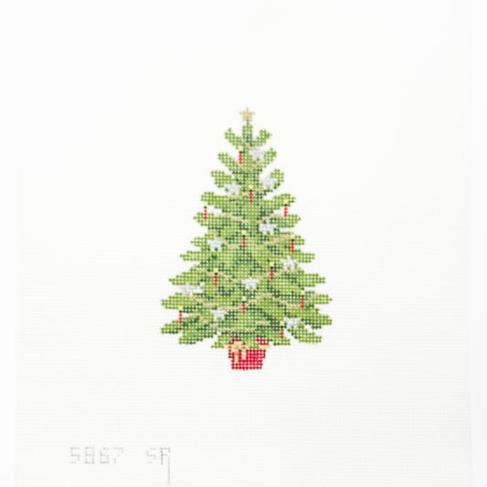 Mini Tree with Red Candles