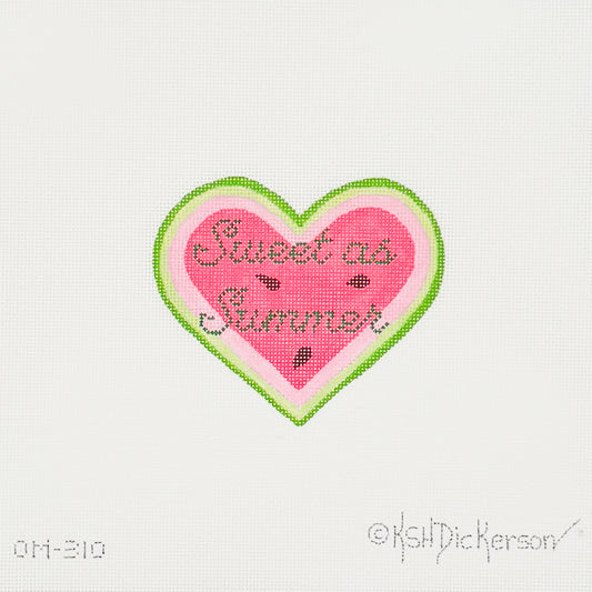 Sweet as Summer Watermelon Heart