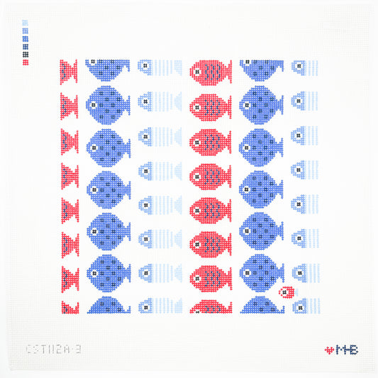 Just Keep Swimming 10x10 (white) - TRUNK SHOW