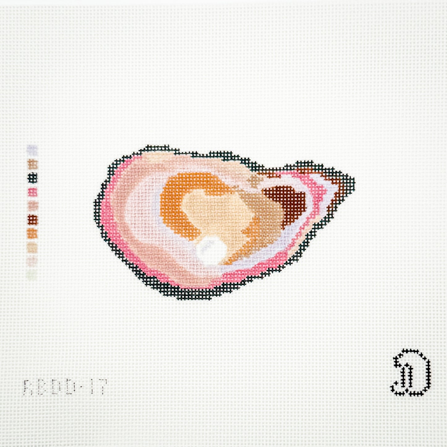 Oyster Shell with Pearl - Pink