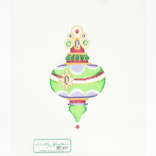 Green and Multi Bauble Ornament
