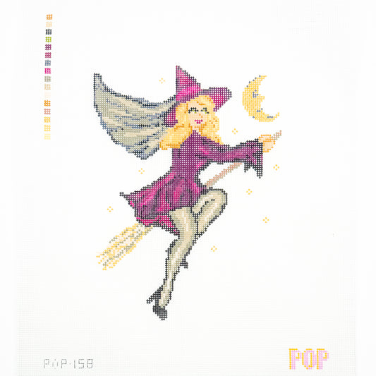 Retro Witch in Purple