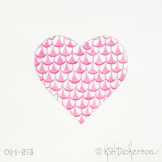 Pink Fishnet Heart