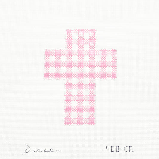 Pink Gingham Cross