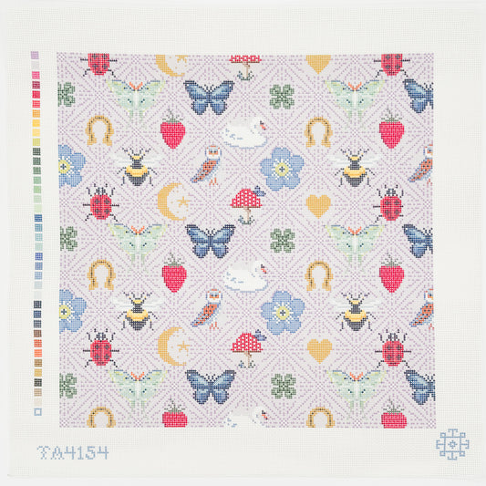Folklore Pillow in Lilac