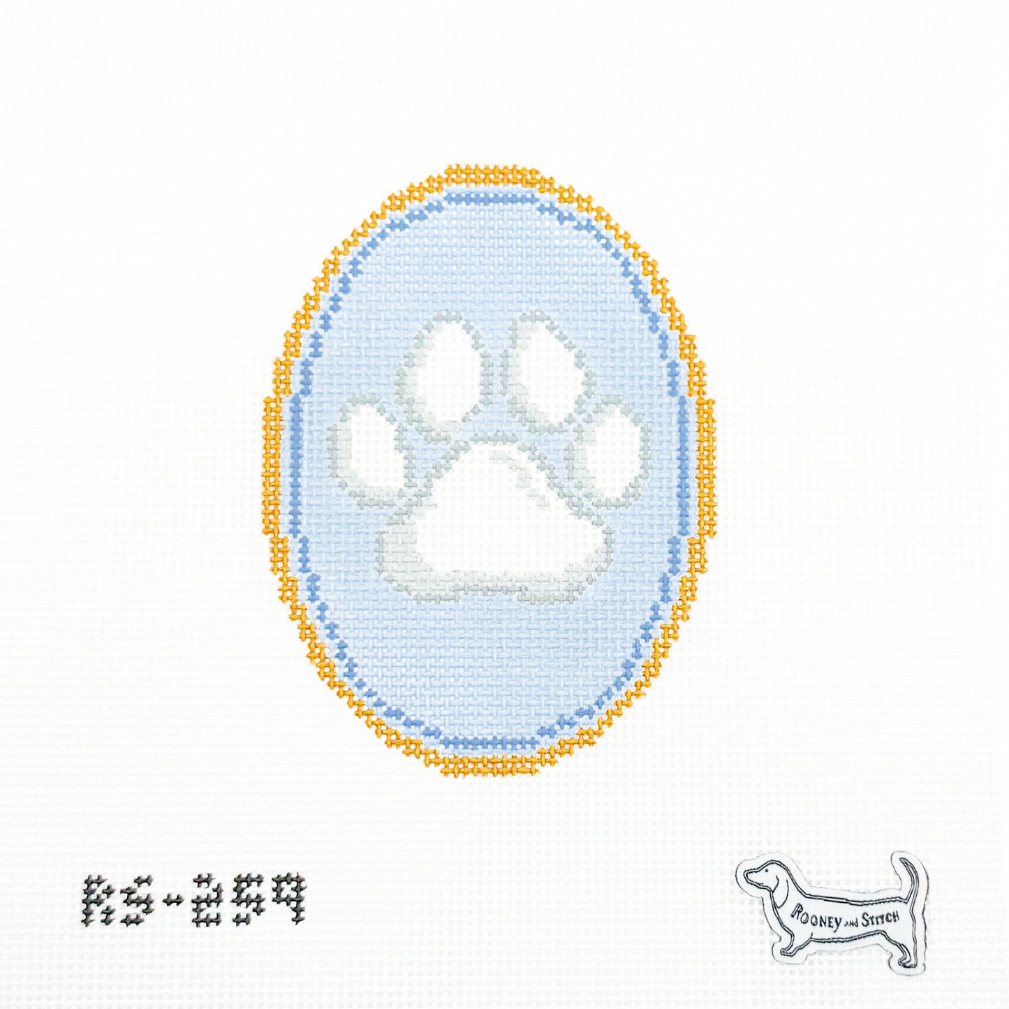 Paw Print Cameo