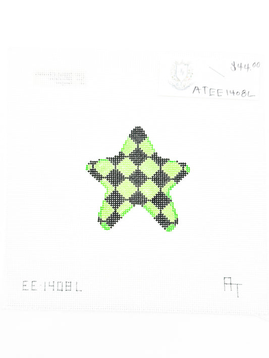 Lime Harlequin Mini Star