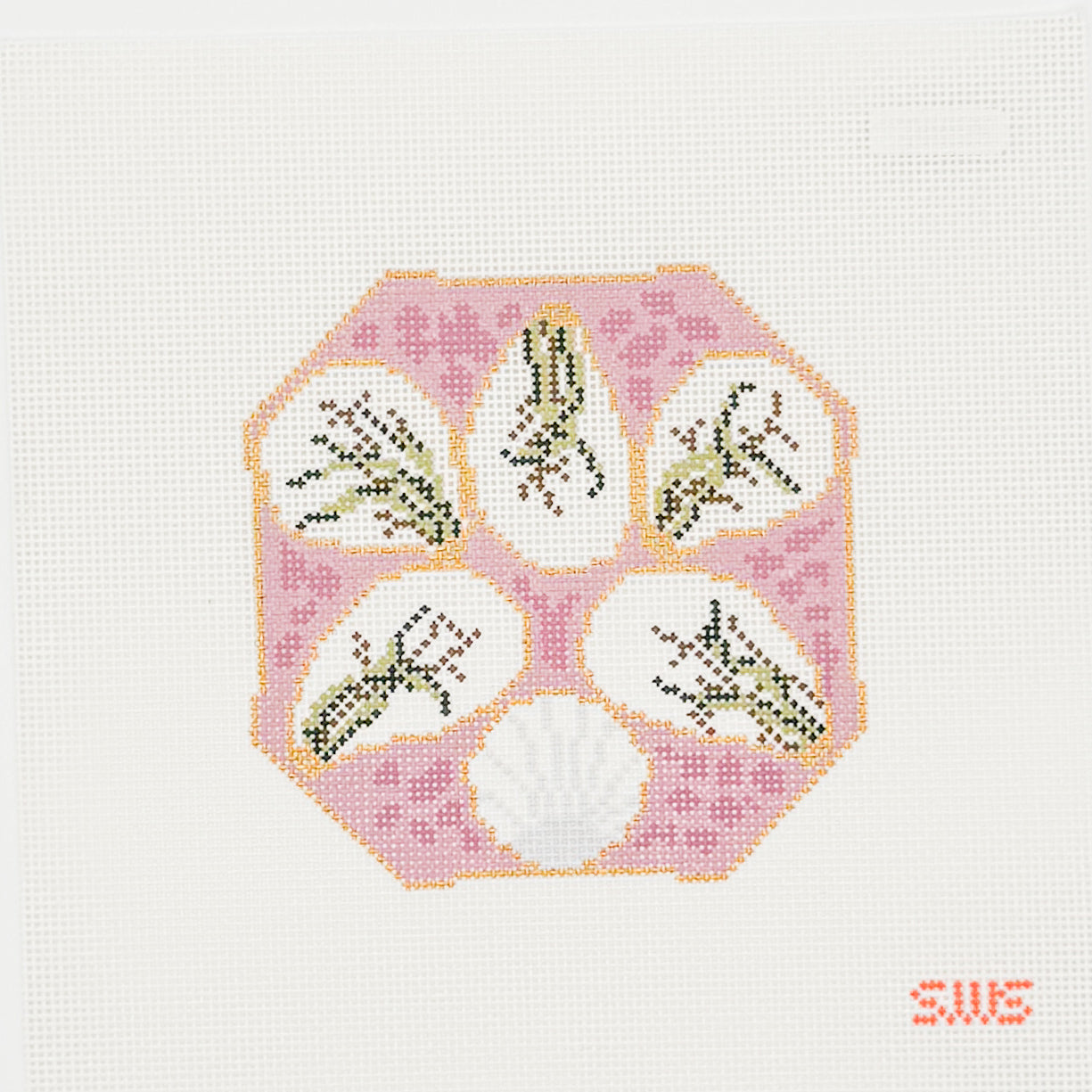 Mauve Oyster Plate (13 mesh)