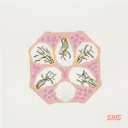 Mauve Oyster Plate (13 mesh)