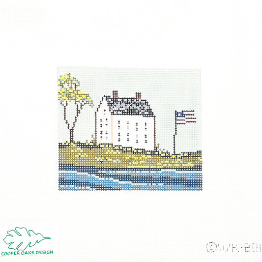 House with American Flag