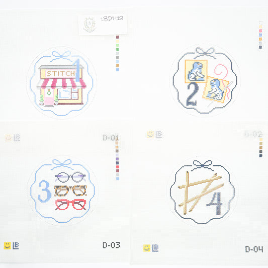 Twelve Days of Needlepoint Set