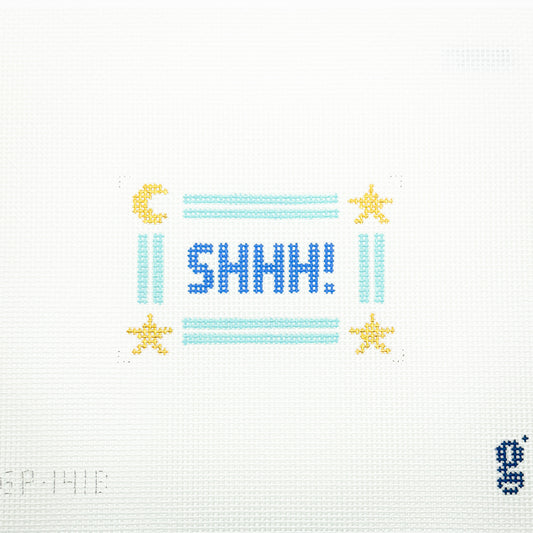 SHHH! Mini Sign - Blue