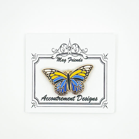 Yellow + Blue Butterfly Needle Minder