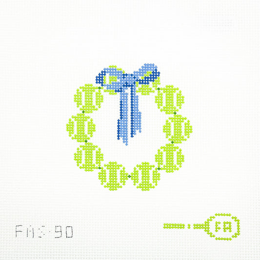 Tennis Ball Wreath