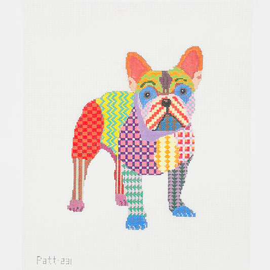 Patchwork Frenchie (18 mesh)