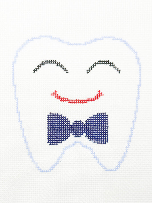 Smiling Tooth with Bowtie Tooth Fairy Pillow