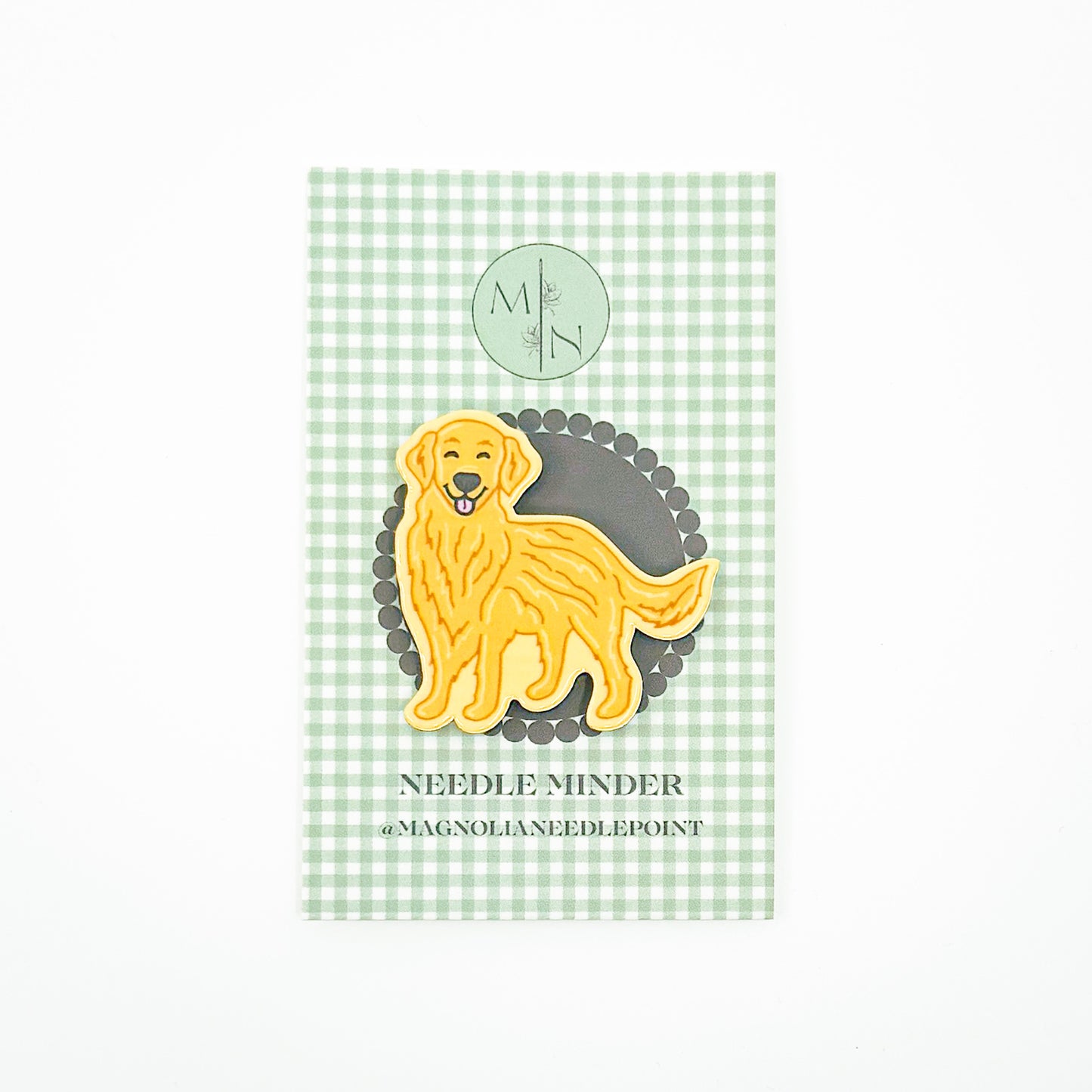 Yellow Golden Retriever Needle Minder