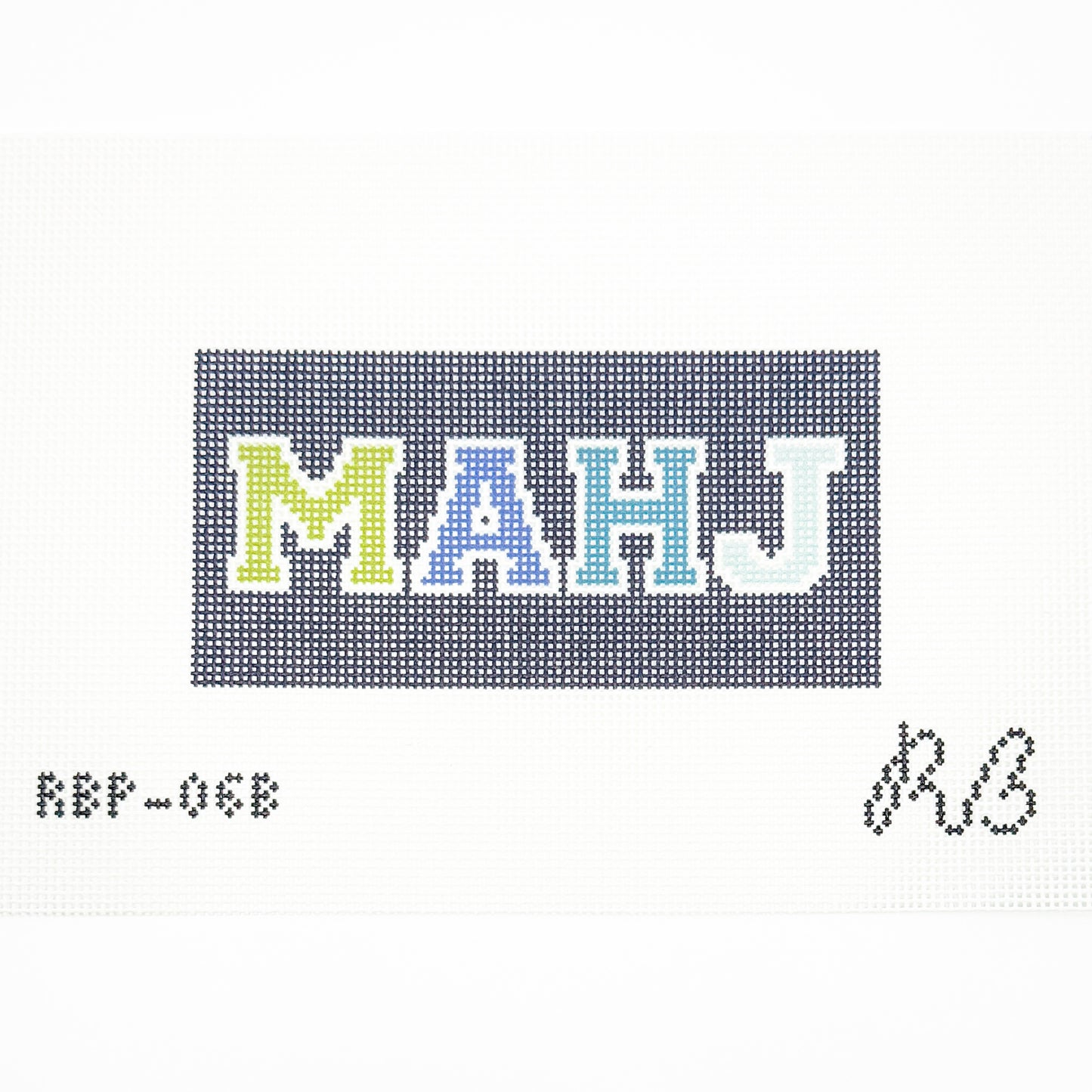 Mahj Large Insert for Pop-In Pouch in Blue