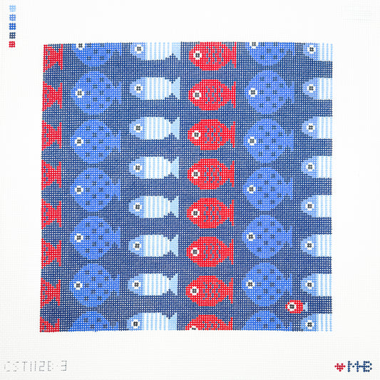 Just Keep Swimming 10x10 (navy) - TRUNK SHOW