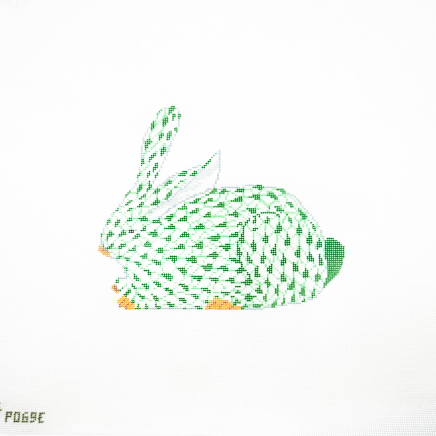 Large Green Fishnet Bunny