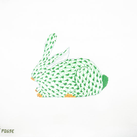 Large Green Fishnet Bunny