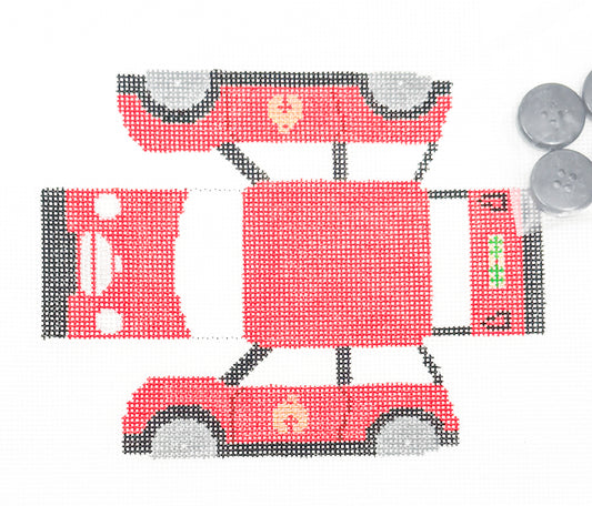 3D Red Mini Cooper