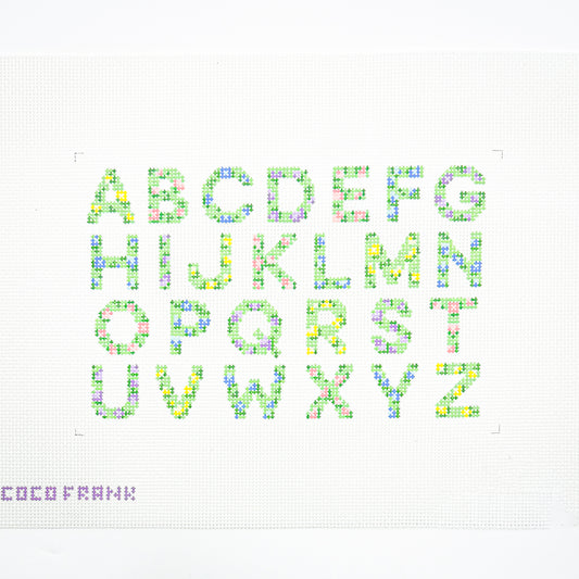 Floral Alphabet Sampler
