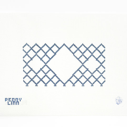 Blue Trellis Fancy Clutch Insert