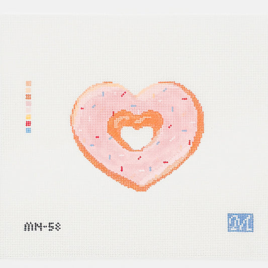 Cupid's Glaze Heart Doughnut