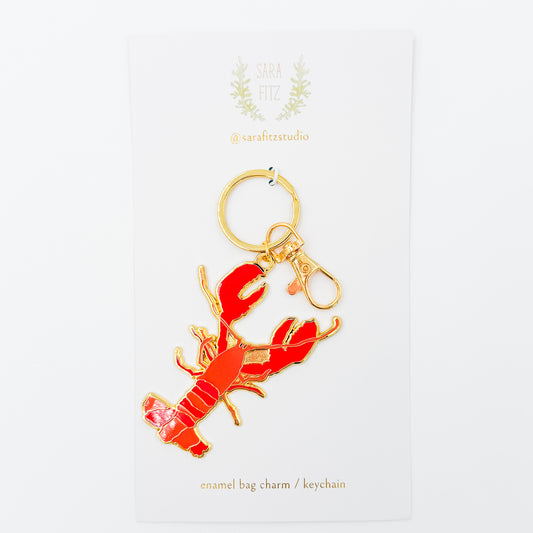 Lobster Bag Charm / Key Fob / Scissor Fob
