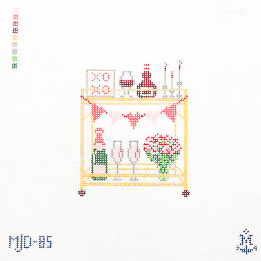 Valentine's Day Bar Cart