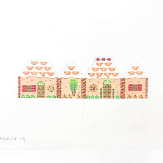 3D Gingerbread House with Orange Slice Roof