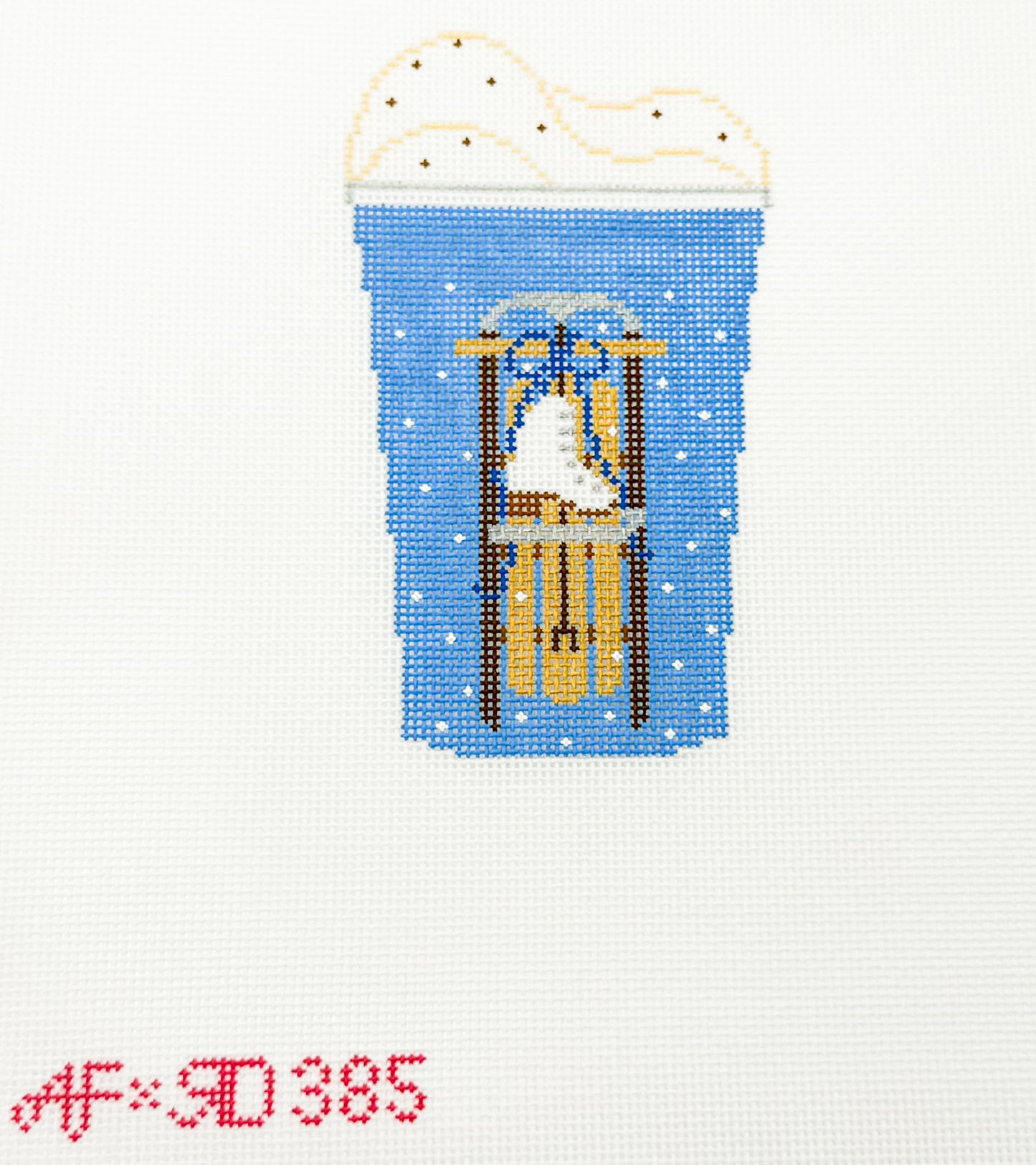 Blue Cup with Sled