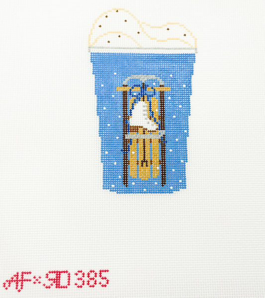 Blue Cup with Sled