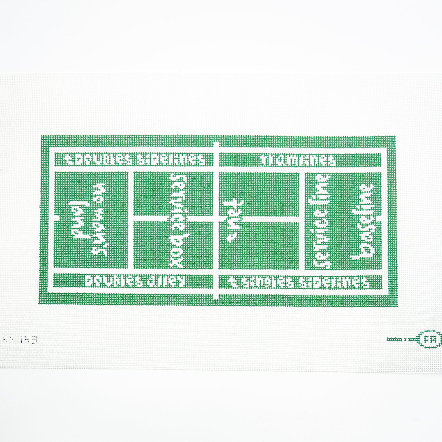 Tennis Court Clutch - Net Goes Here