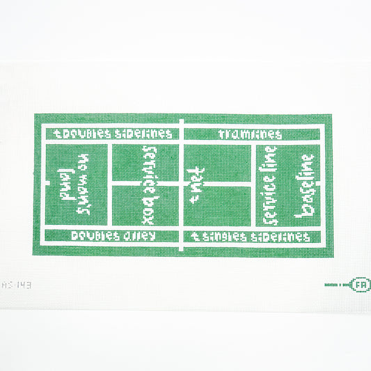 Tennis Court Clutch - Net Goes Here