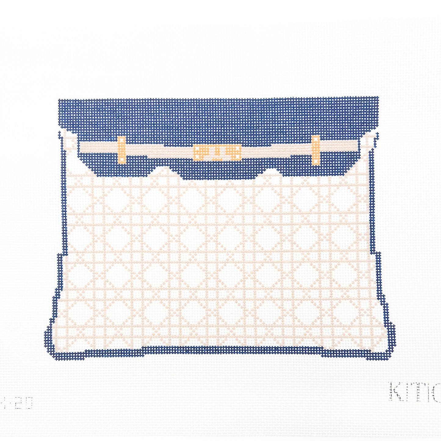 Blue Cane Clutch