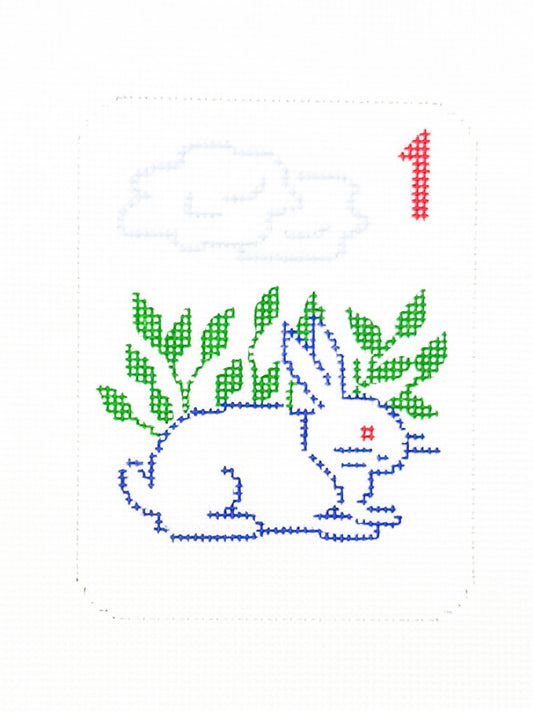 Bunny Mahjong Tile