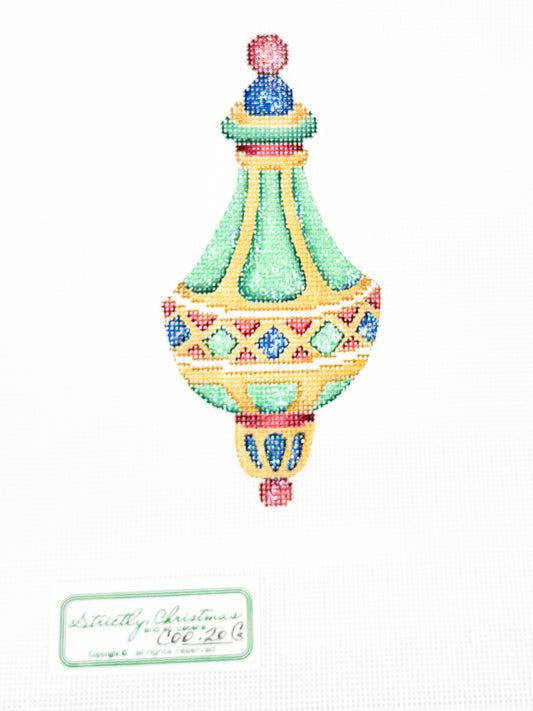 Small Green Oblong Ornament