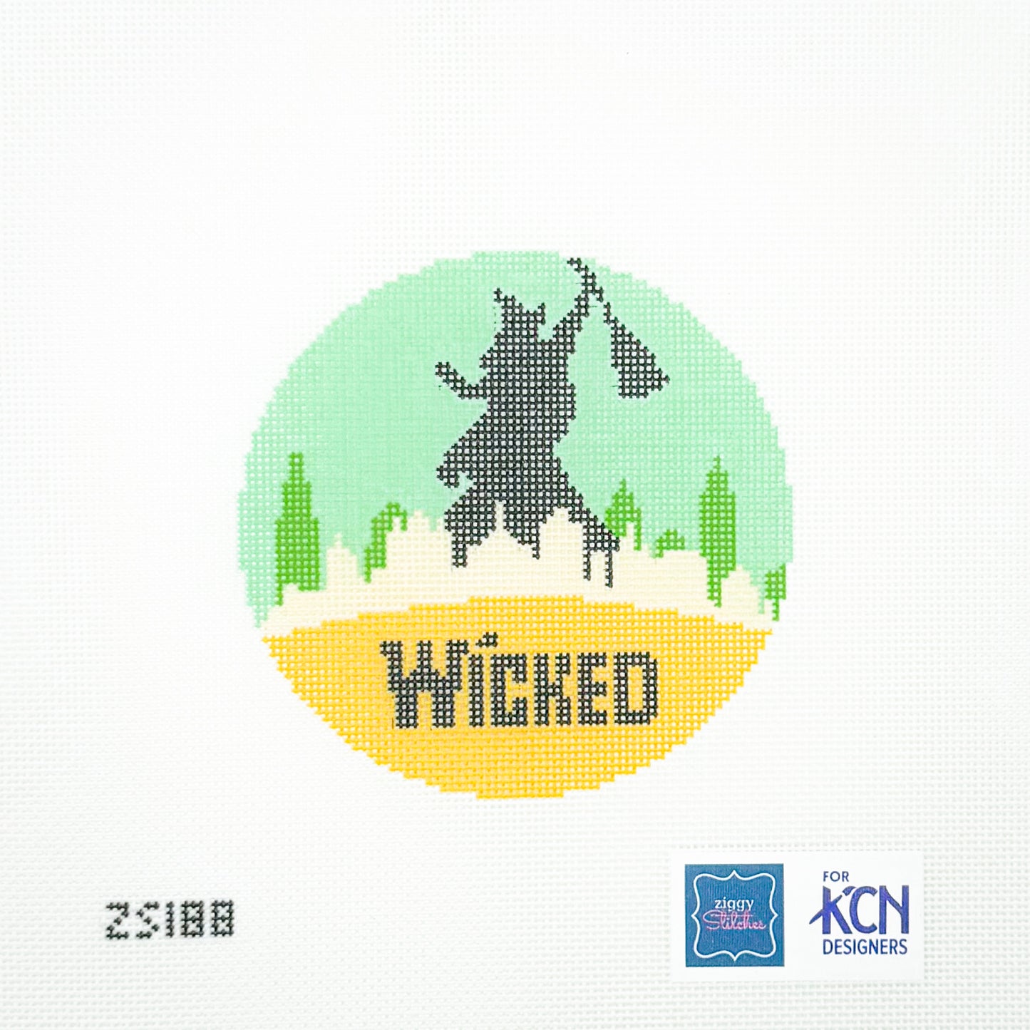Witch on Green Round