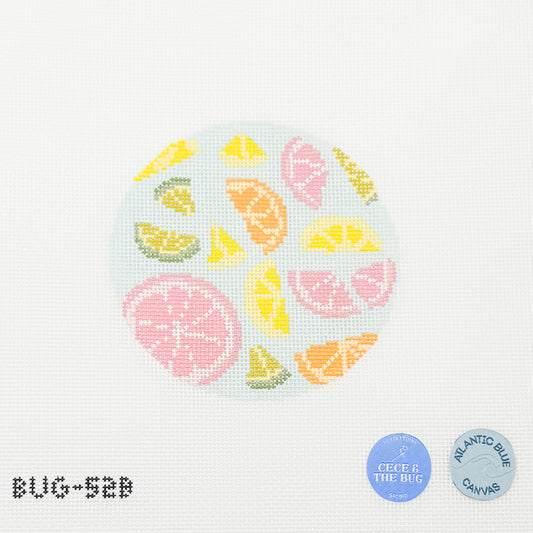 Citrus Slice Round Coaster