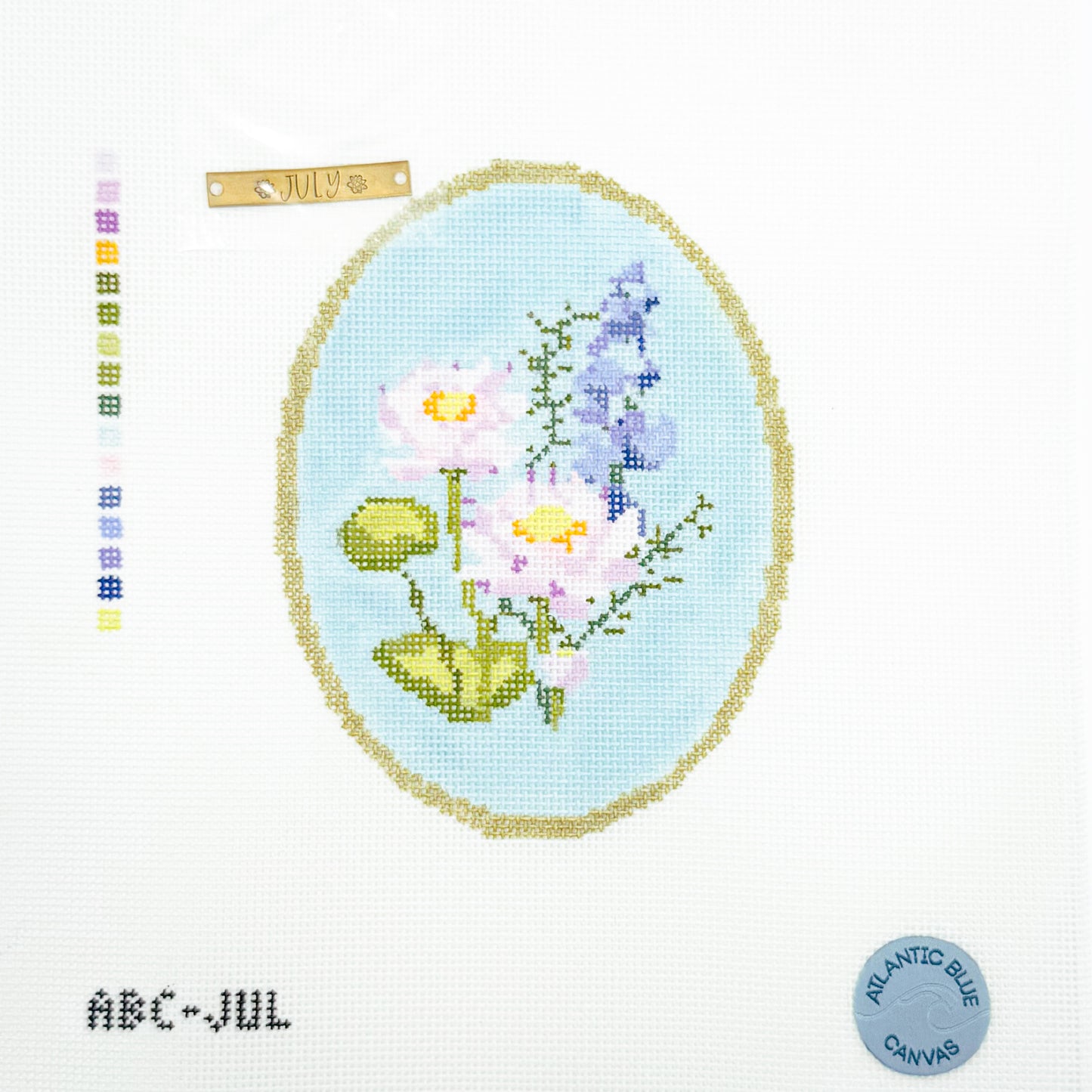 July Birth Flowers Cameo