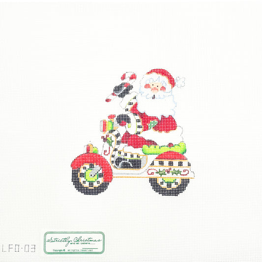 Santa on Scooter