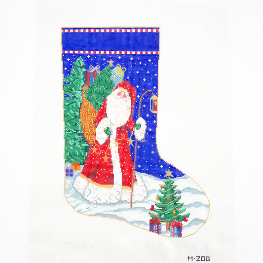 Santa and Lantern Stocking