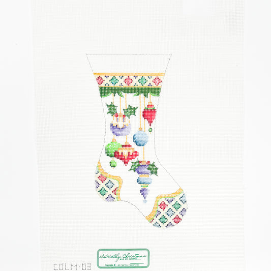Mini Stocking with Ornaments