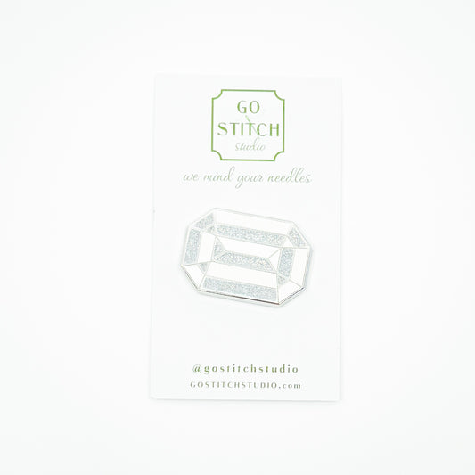 White Diamond "Crown Jewel" Needle Minder