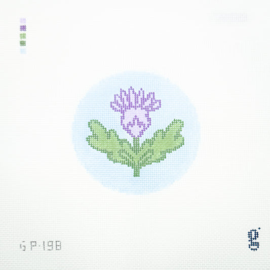 Whimsical Thistle Round